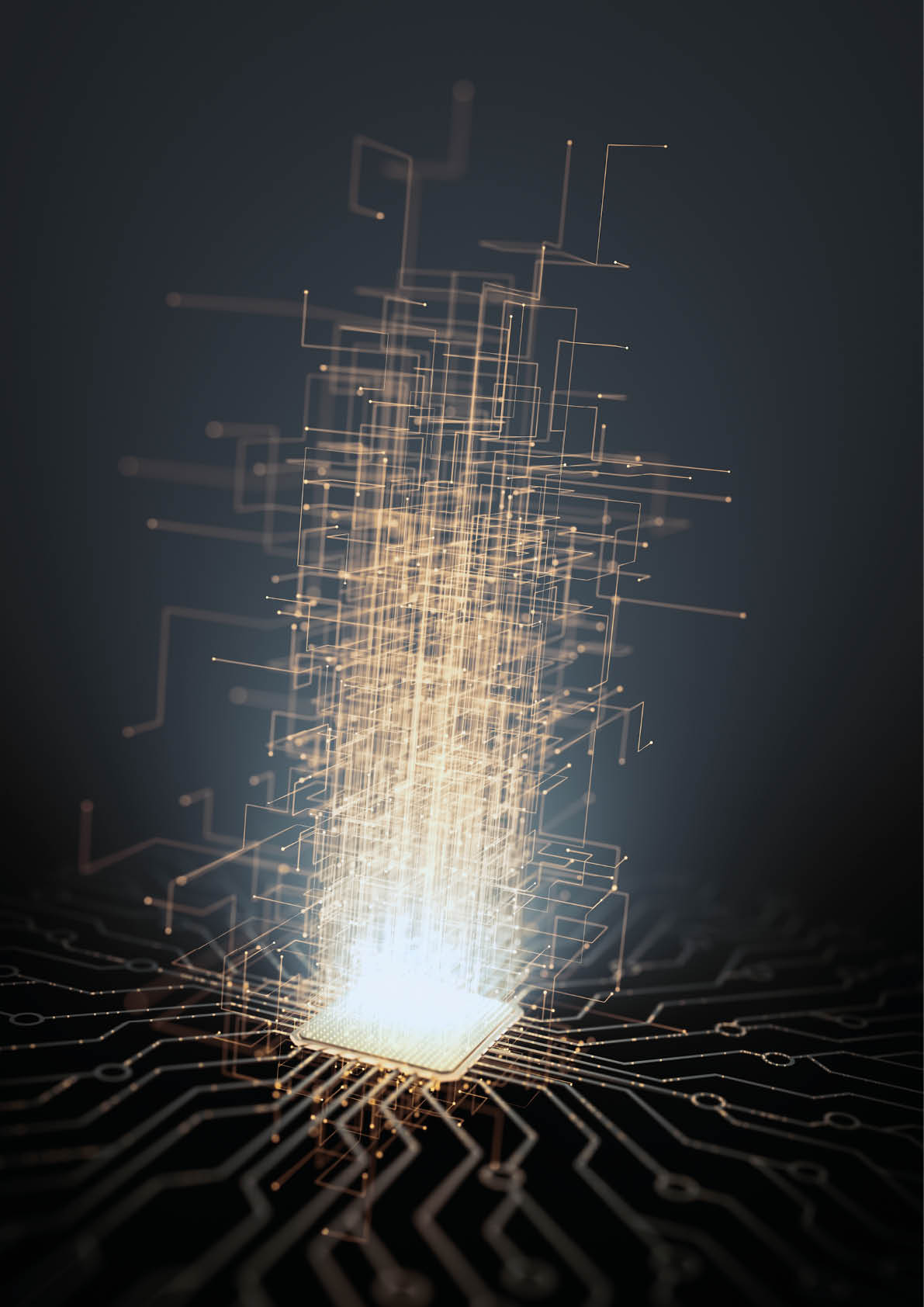 Artificial intelligence  Microchip connections, electric pulses and binary codes 