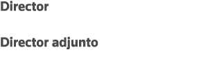 Director Javier Moscoso del Prado Director adjunto Carlos Balanza Nájera