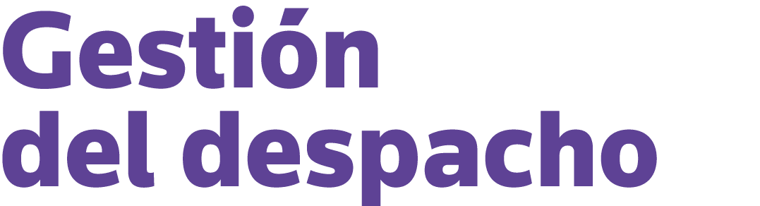 Gestión del despacho