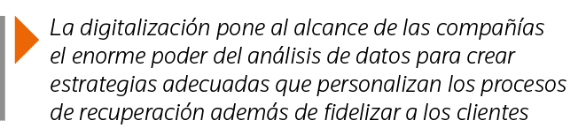  La digitalización pone al alcance de las compañías el enorme poder del análisis de datos para crear estrategias adec   