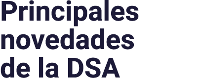 Principales novedades de la DSA