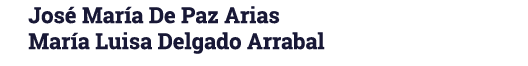 José María De Paz Arias María Luisa Delgado Arrabal