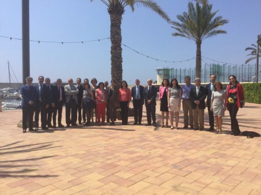Reunión de la REDUE en Águilas en 2019 con el Abogado General del Tribunal de Justicia Manuel Campos Sánchez-Bordona.