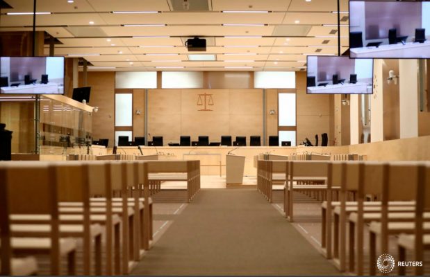 Una vista muestra la sala de audiencias temporal instalada en el tribunal penal de París para la apertura del juicio de los ataques de noviembre de 2015 en París, en los que murieron 130 personas y 400 más resultaron heridas, en París, Francia, el 2 de septiembre de 2021. Veinte acusados serán juzgados del 8 de septiembre de 2021 al 25 de mayo de 2022 en esta sala de audiencias de la Ile de la Cite, en el centro de París, con casi 1.800 partes civiles, más de 300 abogados, cientos de periodistas y desafíos de seguridad a gran escala. REUTERS/Sarah Meyssonnier/Foto de archivo
