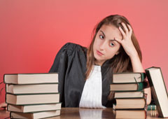 Abogada y libros