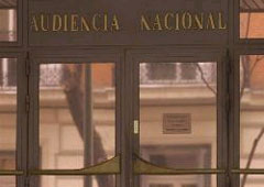 Entrada a la Audiencia Nacional