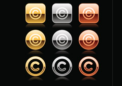 Botones copyrigth