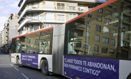 ¿Conducir un autobús anunciando a Dios?