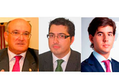 De izda. a dcha.: Carlos Carnicer, David Manuel Revilla y Alejandro Soto