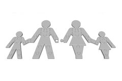 La realización arbitraria del propio derecho por los progenitores Una familia de muñequitos