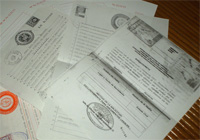 documentos amontonados
