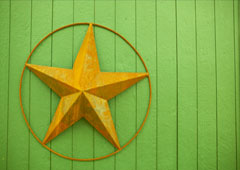 Una estrella de color amarillo.