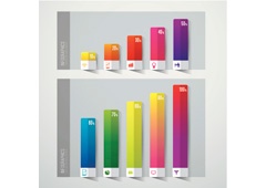 Gráfico de barras de colores