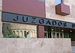 Fachada de los juzgados