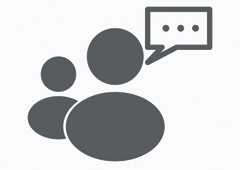 Escena de mediación con tres muñequitos