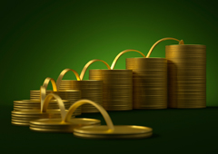 Montones de monedas