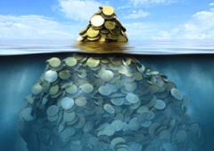 Montones de monedas