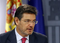 El ministro de Justicia, Rafael Catalá, en la rueda de prensa posterior al Consejo de Ministros.