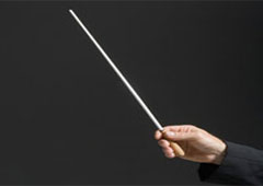 Batuta de director de orquesta