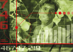 Esquema de una encuesta, con una persona