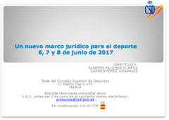 Un nuevo marco jurídico para el deporte