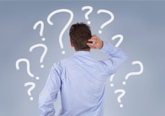 persona con interrogantes