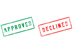 Palabras approved y declined