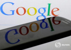 Logotipo de Google y un móvil