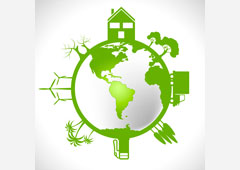 Globo terráqueo eco