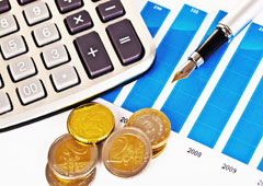 Dinero y calculadora