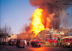 Incendio de unas casas