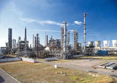 Una industria petroquímica