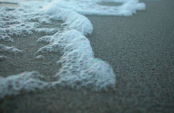 La orilla del mar.