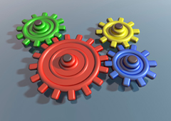 Engranajes de colores