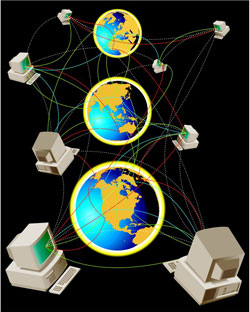 La bola del mundo en unas manos