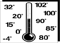 6 grados o menos